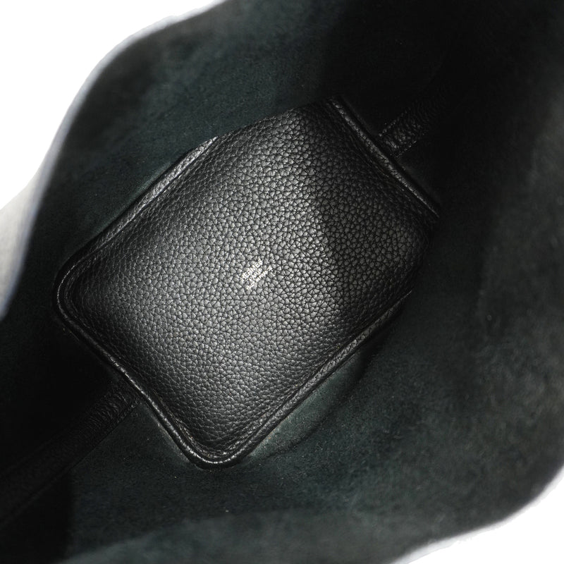 【6kc3059-e】エルメス ハンドバッグ ピコタンロックPM トリヨンクレマンス ブラック シルバー金具 □P刻印【中古】レディース