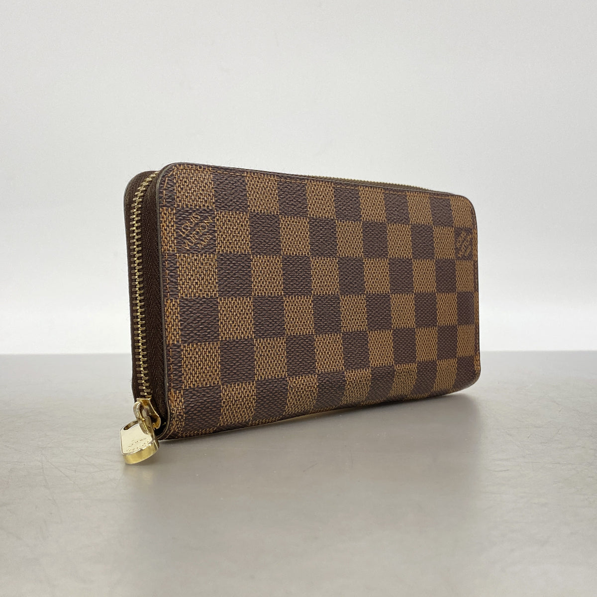 【6kc3064】ルイヴィトン 長財布 ダミエ ジッピーウォレット N41661 エベヌ【中古】メンズ レディース ユニセックス