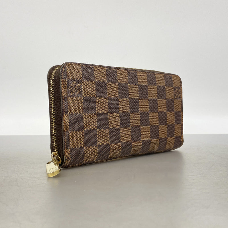 【6kc3064】ルイヴィトン 長財布 ダミエ ジッピーウォレット N41661 エベヌ【中古】メンズ レディース ユニセックス