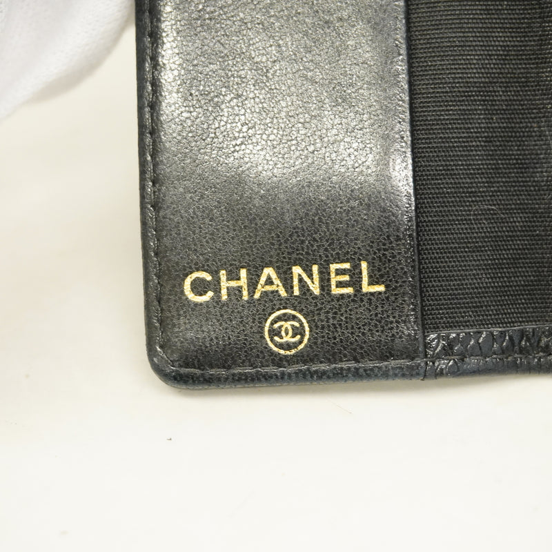 【6kc3100】シャネル キーケース キャビアスキン ブラック ゴールド金具【中古】レディース