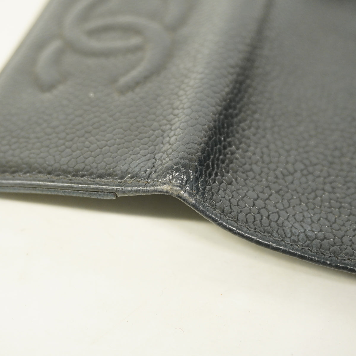 【6kc3100】シャネル キーケース キャビアスキン ブラック ゴールド金具【中古】レディース