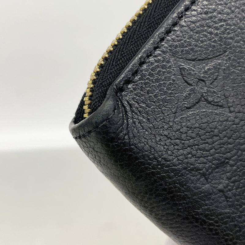 【6kc3102】ルイヴィトン 長財布 モノグラム・アンプラント ジッピーウォレット M61864 ノワール【中古】レディース