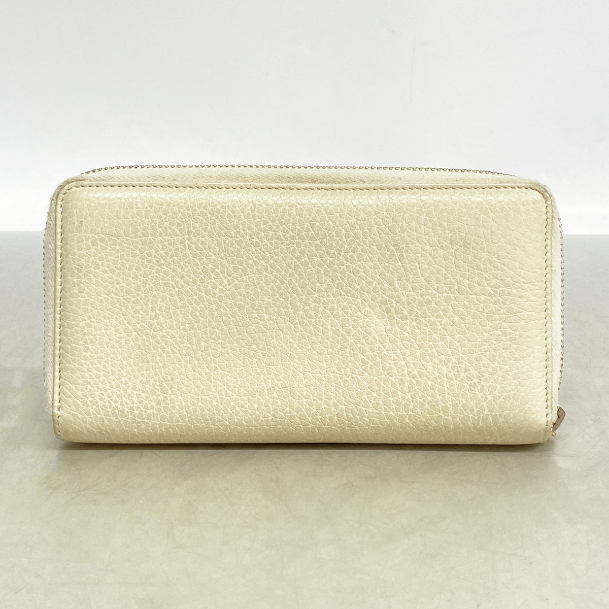【6kc3121】グッチ 長財布 バンブー 307984 レザー アイボリー シャンパンゴールド金具【中古】レディース