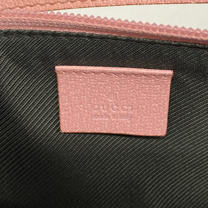 【6kc3134】グッチ ハンドバッグ GGキャンバス 07198 キャンバス ブラウン ピンク シャンパンゴールド金具【中古】レディース