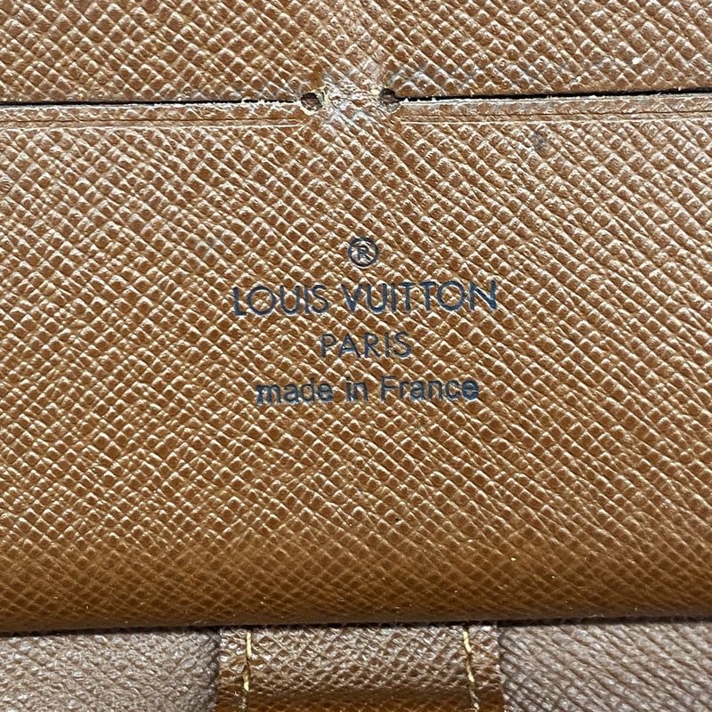 【6kc3150】ルイヴィトン 長財布 モノグラム ジッピーオーガナイザー M60002 ブラウン【中古】メンズ