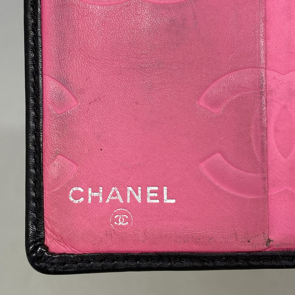 【6kc3161】シャネル 財布 カンボン ラムスキン ブラック シルバー金具【中古】レディース