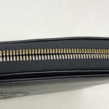 【6kc3172】カルティエ 長財布 マスト レザー ブラック シルバー金具【中古】レディース