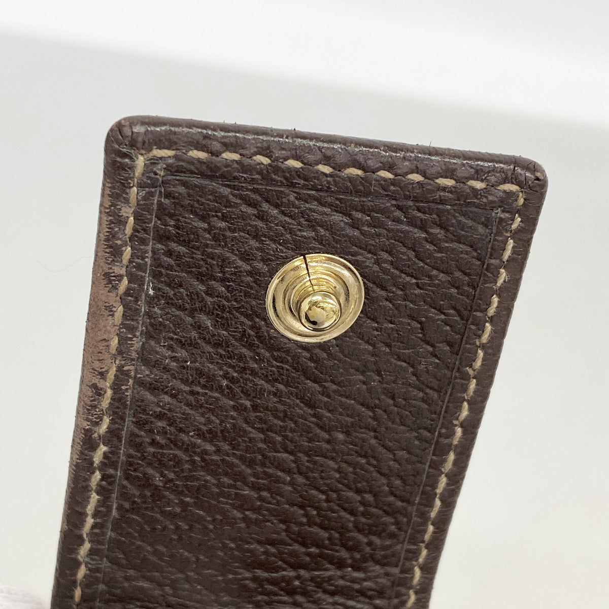 【6kc3182】グッチ 長財布 GGキャンバス 154256 キャンバス ブラウン シャンパンゴールド金具【中古】レディース