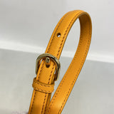 【6kc3208】フェンディ ショルダーバッグ ムーンライト レザー オレンジ ゴールド金具【中古】レディース