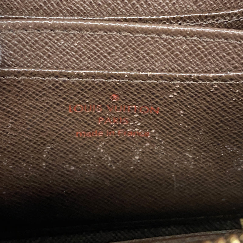 【6kc3219】ルイヴィトン コインケース ダミエ ジッピーコインパース N63070 エベヌ【中古】メンズ レディース ユニセックス