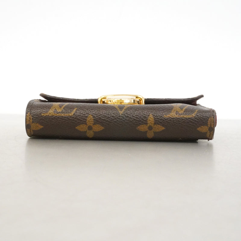 【6kc3248】ルイヴィトン 三つ折り財布 モノグラム ポルトフォイユコアラ M58013 ブラウン【中古】レディース