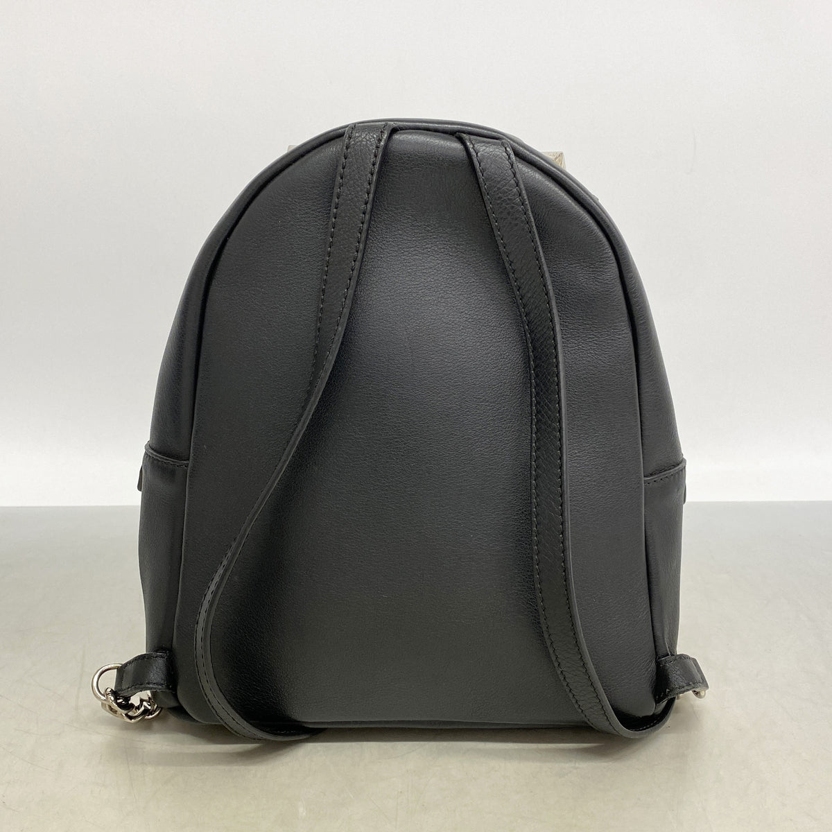 【6kc3262】フェンディ リュック・デイパック バイザウェイ レザー ブラック シルバー金具【中古】レディース