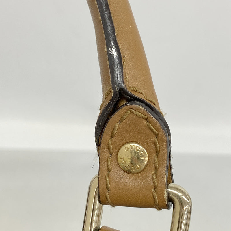 【6kc3264】グッチ トートバッグ スーキー 211944 デニム ブルー ブラウン シャンパンゴールド金具【中古】レディース