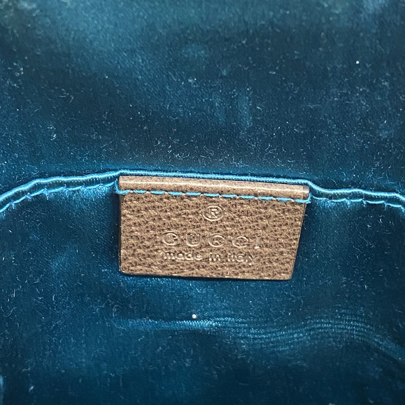 【6kc3272】グッチ ショルダーバッグ オフィディア 499621 PVC ベージュ ブラウン ゴールド金具【中古】レディース