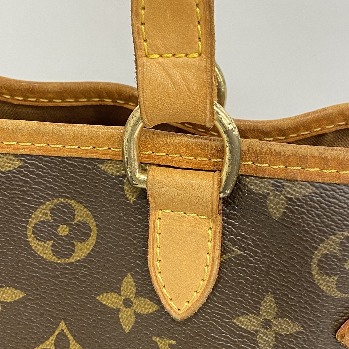 【6kc3273】ルイヴィトン トートバッグ モノグラム バティニョールオリゾンタル M51154 ブラウン【中古】レディース