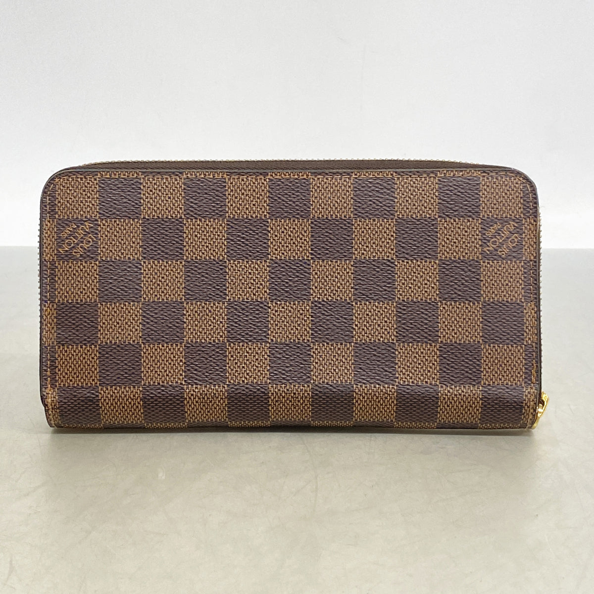 【6kc3281】ルイヴィトン 長財布 ダミエ ジッピー・ウォレット N60046 エベヌ/ローズバレリーヌ【中古】レディース