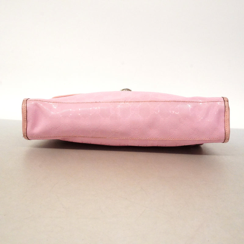 【6kc3288】グッチ リュック・デイパック GGインプリメ 271102 PVC ピンク シルバー金具【中古】レディース