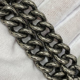 【6kc3292】シャネル ショルダーバッグ マトラッセ チェーンショルダー レザー ネイビー シルバー金具【中古】レディース