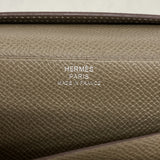 【6kc3299】エルメス 長財布 ベアンスフレ ヴォーエプソン エトゥープ シルバー金具 A刻印【中古】メンズ レディース ユニセックス