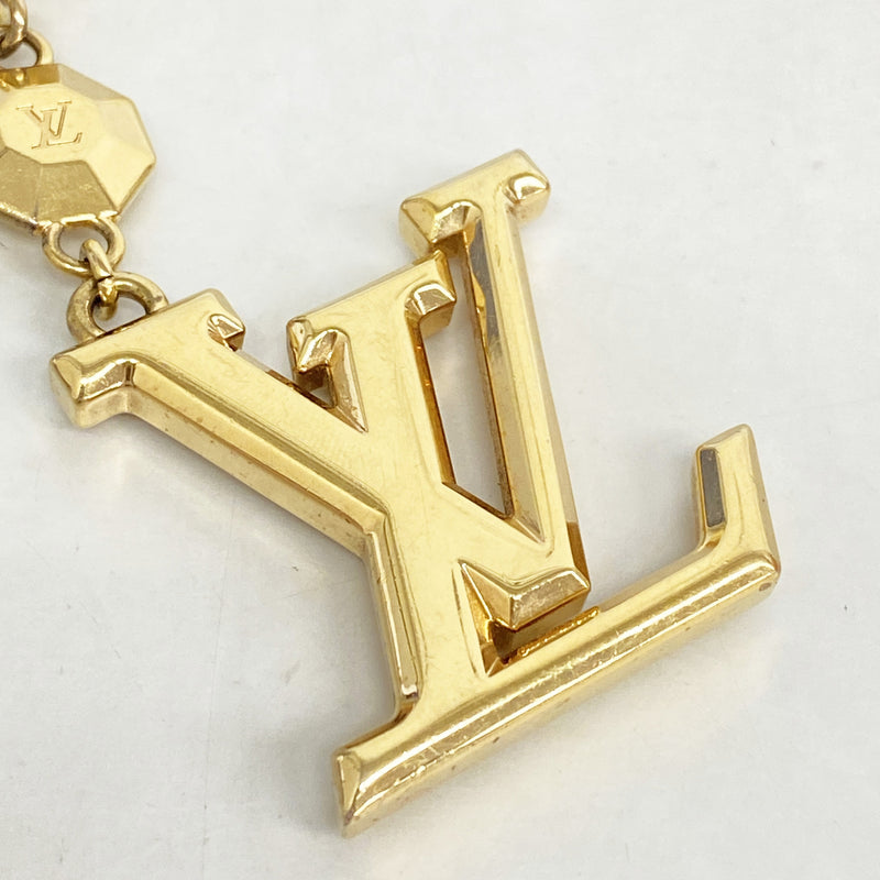 【6kc3321】ルイヴィトン キーホルダー・チャーム キーホルダーLVファセット M65216 ゴールド【中古】レディース