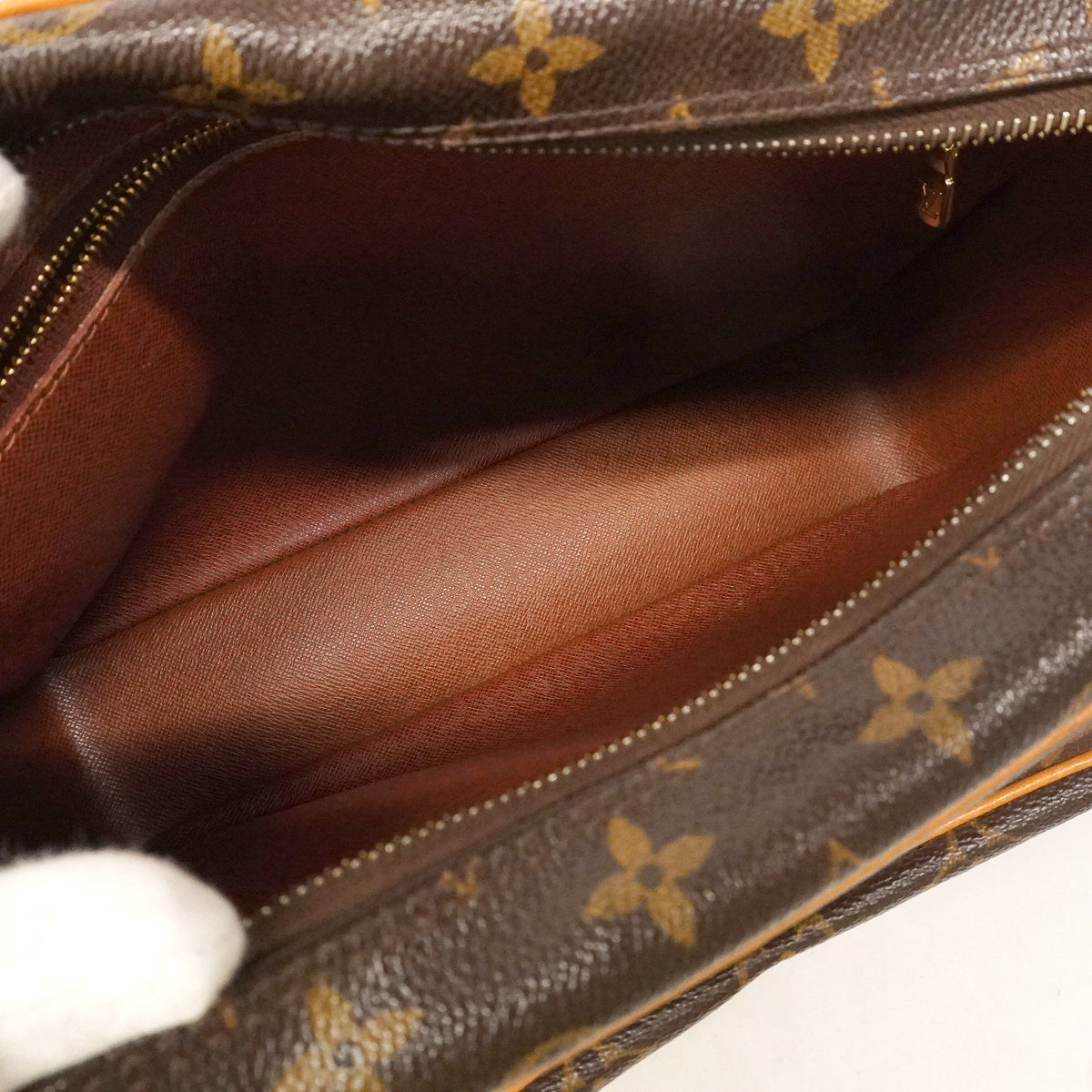 【6kd3331】ルイヴィトン ショルダーバッグ モノグラム ナイル M45244 ブラウン【中古】レディース