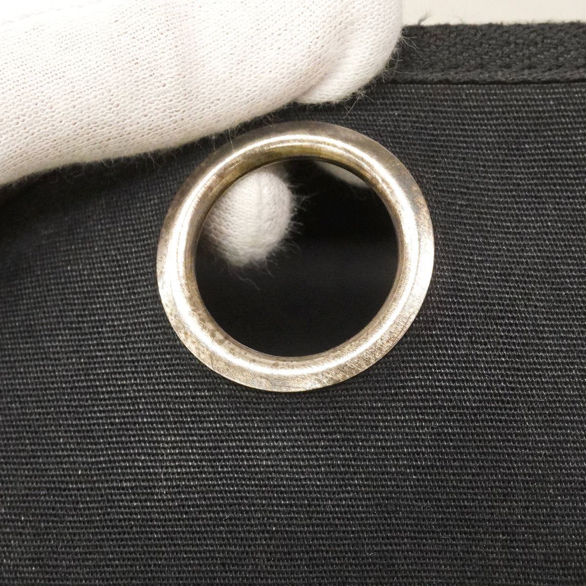【6kd3336】エルメス ハンドバッグ エールバッグMM トワルオフィシエ ブラック シルバー金具 □D刻印 2wayバッグ【中古】レディース
