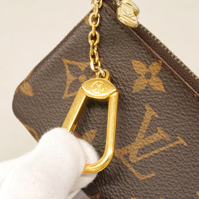 【6kd3337】ルイヴィトン コインケース モノグラム ポシェットクレ M62650 ブラウン【中古】メンズ レディース ユニセックス