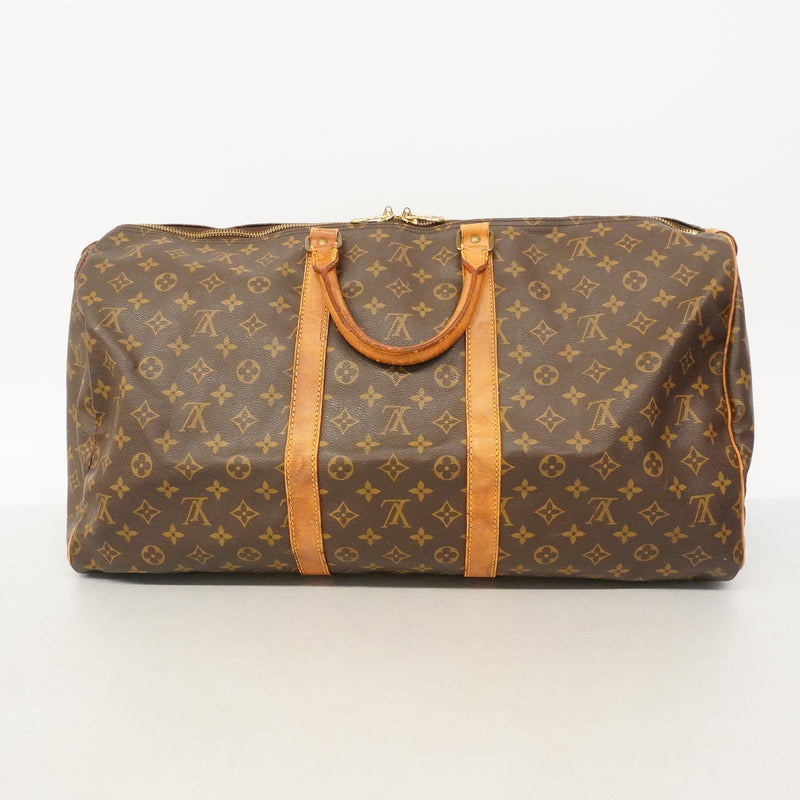 【6kd3340】ルイヴィトン ボストンバッグ モノグラム キーポル55 M41424 ブラウン【中古】メンズ レディース ユニセックス