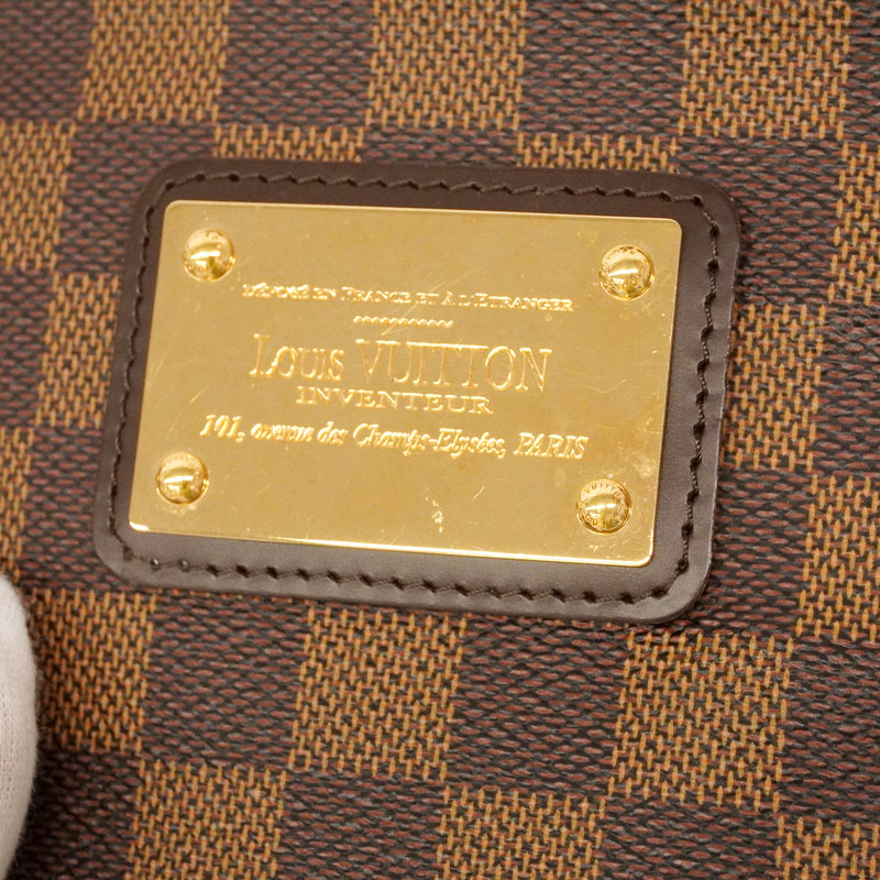 【6kd3342】ルイヴィトン ハンドバッグ ダミエ エヴァ N52213 エベヌ 2wayバッグ【中古】レディース