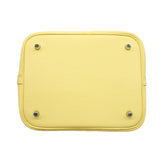 【6kd3348】エルメス ハンドバッグ ピコタンロックMM トリヨンクレマンス ジョーヌミルトン シルバー金具 K刻印【中古】レディース