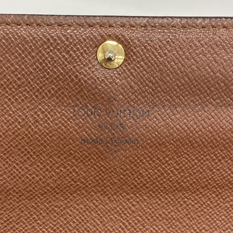 【6kd3355】ルイヴィトン 長財布 モノグラム ポルトフォイユサラ M61726 ブラウン【中古】メンズ レディース ユニセックス