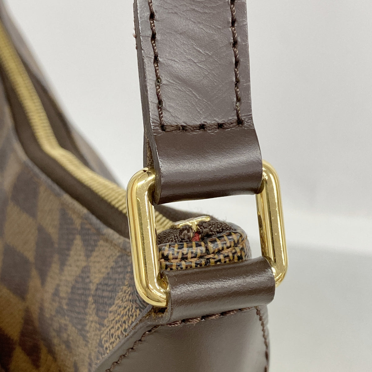 【6kd3357】ルイヴィトン ショルダーバッグ ダミエ ブルームズベリPM N42251 エベヌ【中古】レディース
