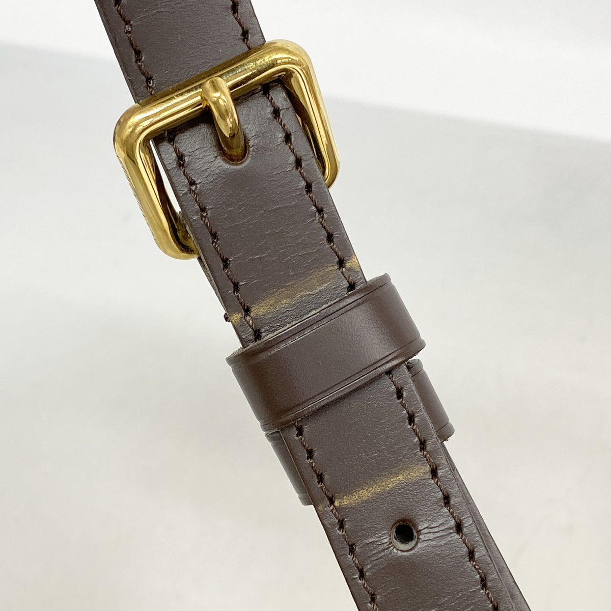 【6kd3357】ルイヴィトン ショルダーバッグ ダミエ ブルームズベリPM N42251 エベヌ【中古】レディース