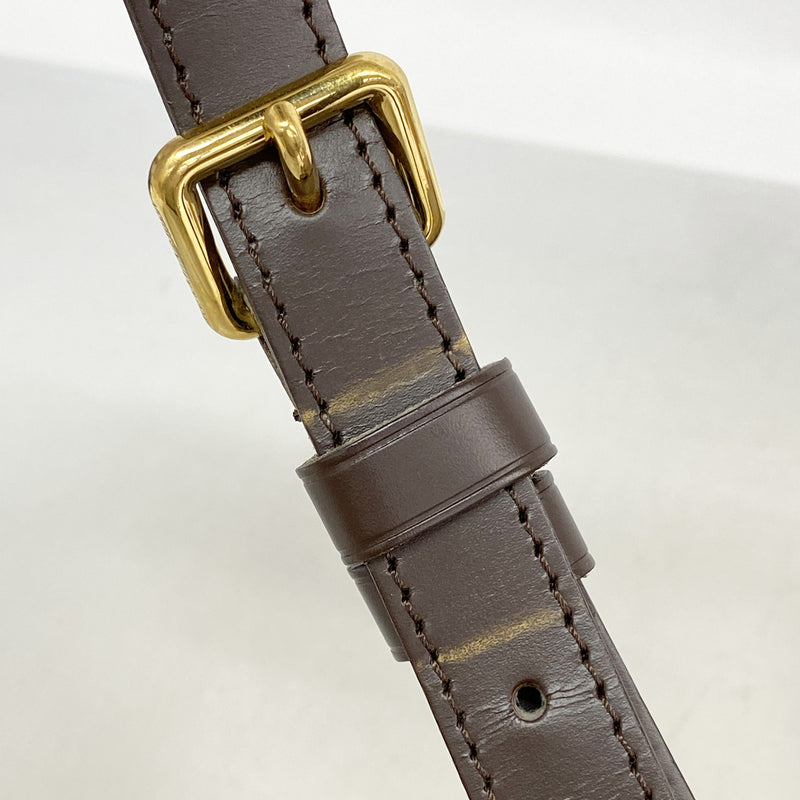 【6kd3357】ルイヴィトン ショルダーバッグ ダミエ ブルームズベリPM N42251 エベヌ【中古】レディース