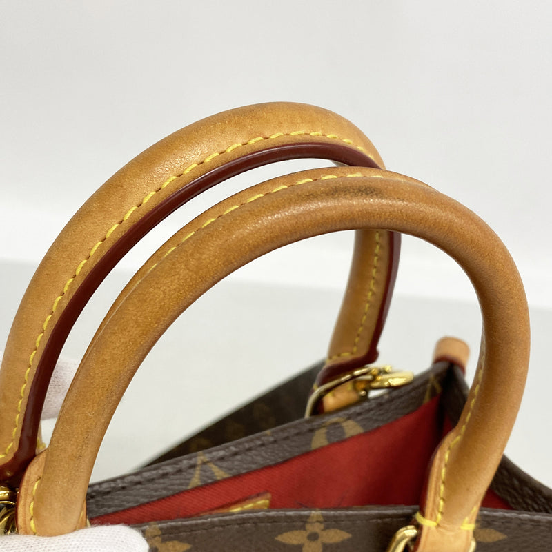 【6kd3358】ルイヴィトン ハンドバッグ モノグラム サックプラBB M46265 ブラウン 2wayバッグ【中古】レディース
