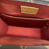 【6kd3358】ルイヴィトン ハンドバッグ モノグラム サックプラBB M46265 ブラウン 2wayバッグ【中古】レディース