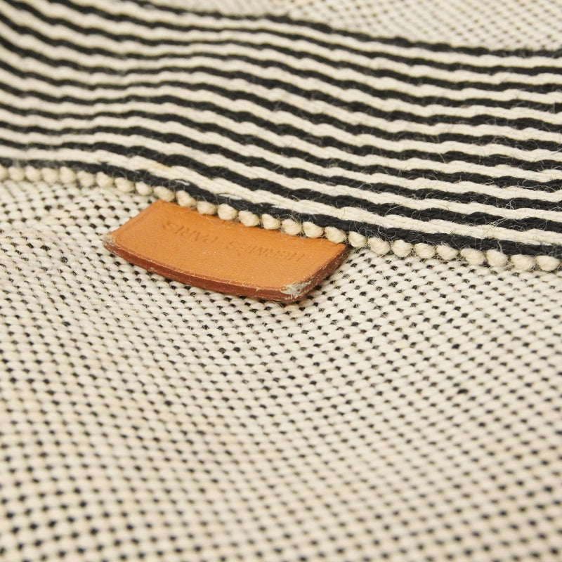 【6kd3364】エルメス トートバッグ ニューフールトゥカバス トワルアッシュ ブラック シルバー金具【中古】レディース