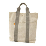 【6kd3364】エルメス トートバッグ ニューフールトゥカバス トワルアッシュ ブラック シルバー金具【中古】レディース