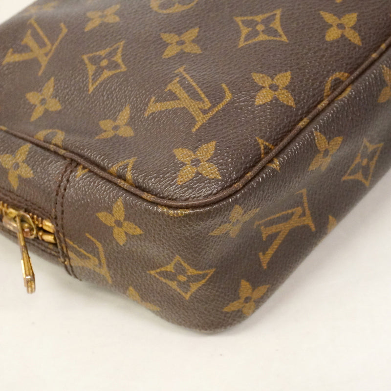 【6kd3372】ルイヴィトン ポーチ モノグラム トゥルーストワレット23 M47524 ブラウン【中古】レディース