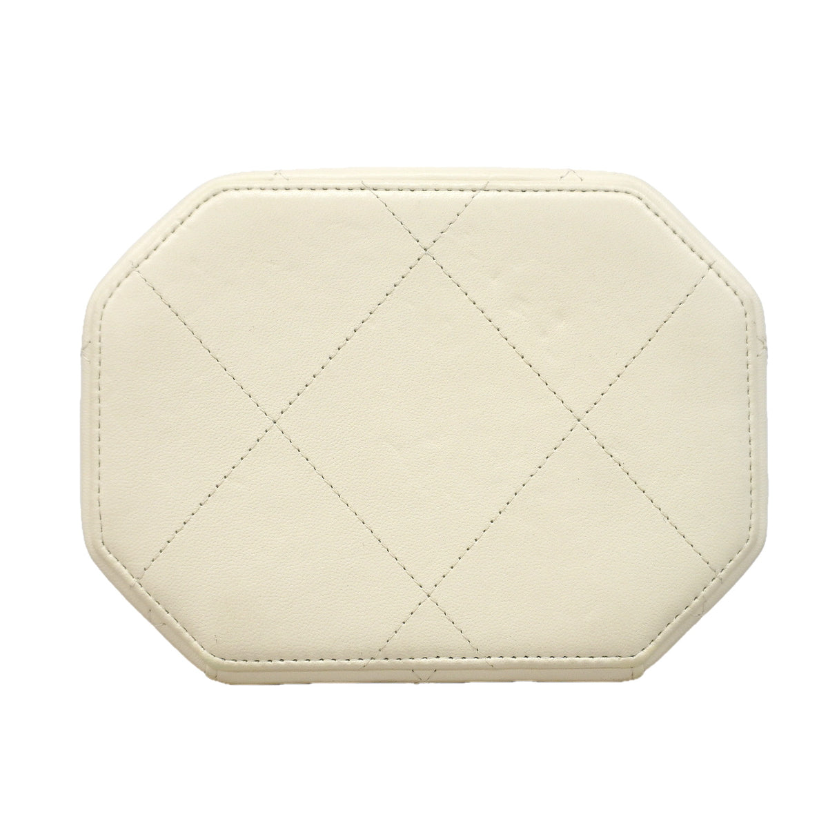 【6kd3376】シャネル バニティバッグ マトラッセ チェーンショルダー ラムスキン アイボリー シャンパンゴールド金具 2wayバッグ【中古】レディース