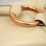 【6kd3379】グッチ ショルダーバッグ ホースビット 120134 レザー アイボリー ピンクゴールド金具【中古】レディース