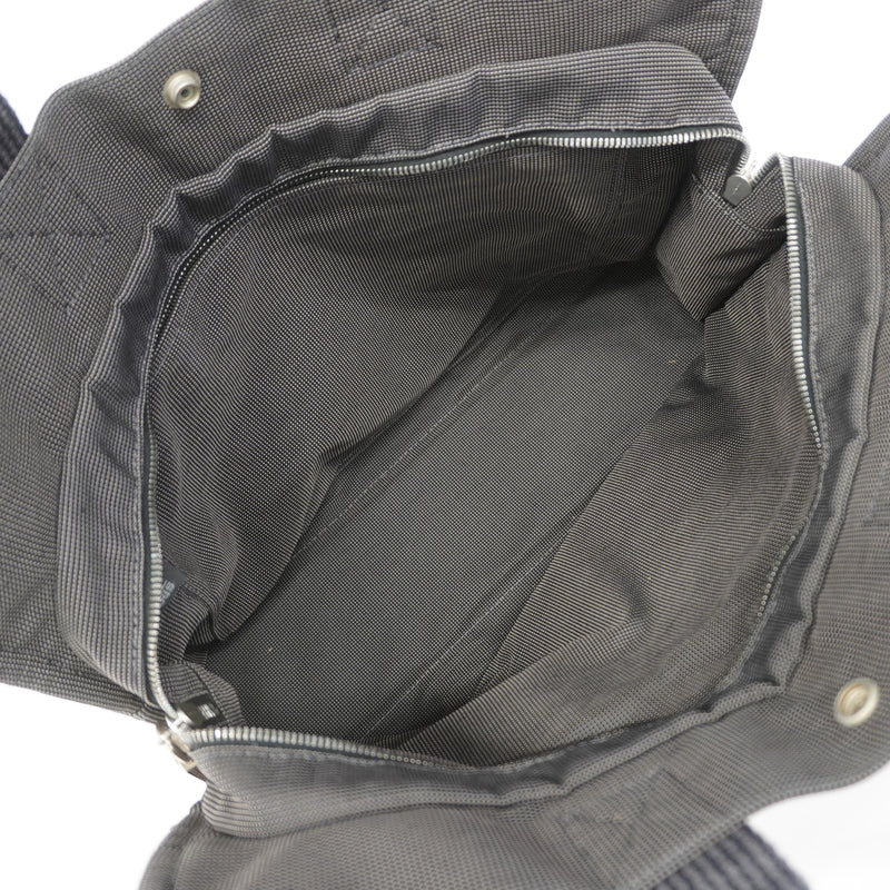 【6kd3388】エルメス トートバッグ エールラインMM ナイロン グレー シルバー金具【中古】レディース