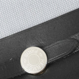 【6kd3393】エルメス ショルダーバッグ エールバッグジップミニ トワルアッシュ ブラック グレー シルバー金具 K刻印【中古】レディース