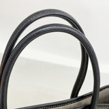 【6kd3402】エルメス トートバッグ ガーデンパーティTPM トワルアッシュ ブラック シルバー金具 □J刻印 2wayバッグ【中古】レディース