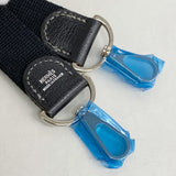 【6kd3402】エルメス トートバッグ ガーデンパーティTPM トワルアッシュ ブラック シルバー金具 □J刻印 2wayバッグ【中古】レディース