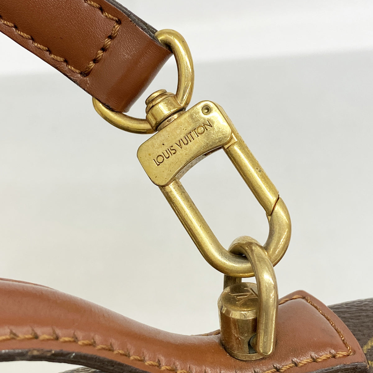 【6kd3410】ルイヴィトン ハンドバッグ モノグラム モンソー26 M51187 ブラウン 2wayバッグ【中古】レディース
