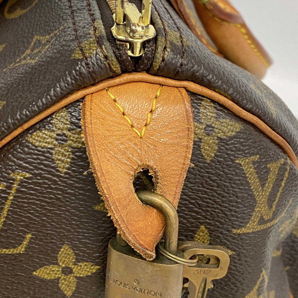 【6kd3413】ルイヴィトン ハンドバッグ モノグラム スピーディ30 M41108 ブラウン【中古】レディース
