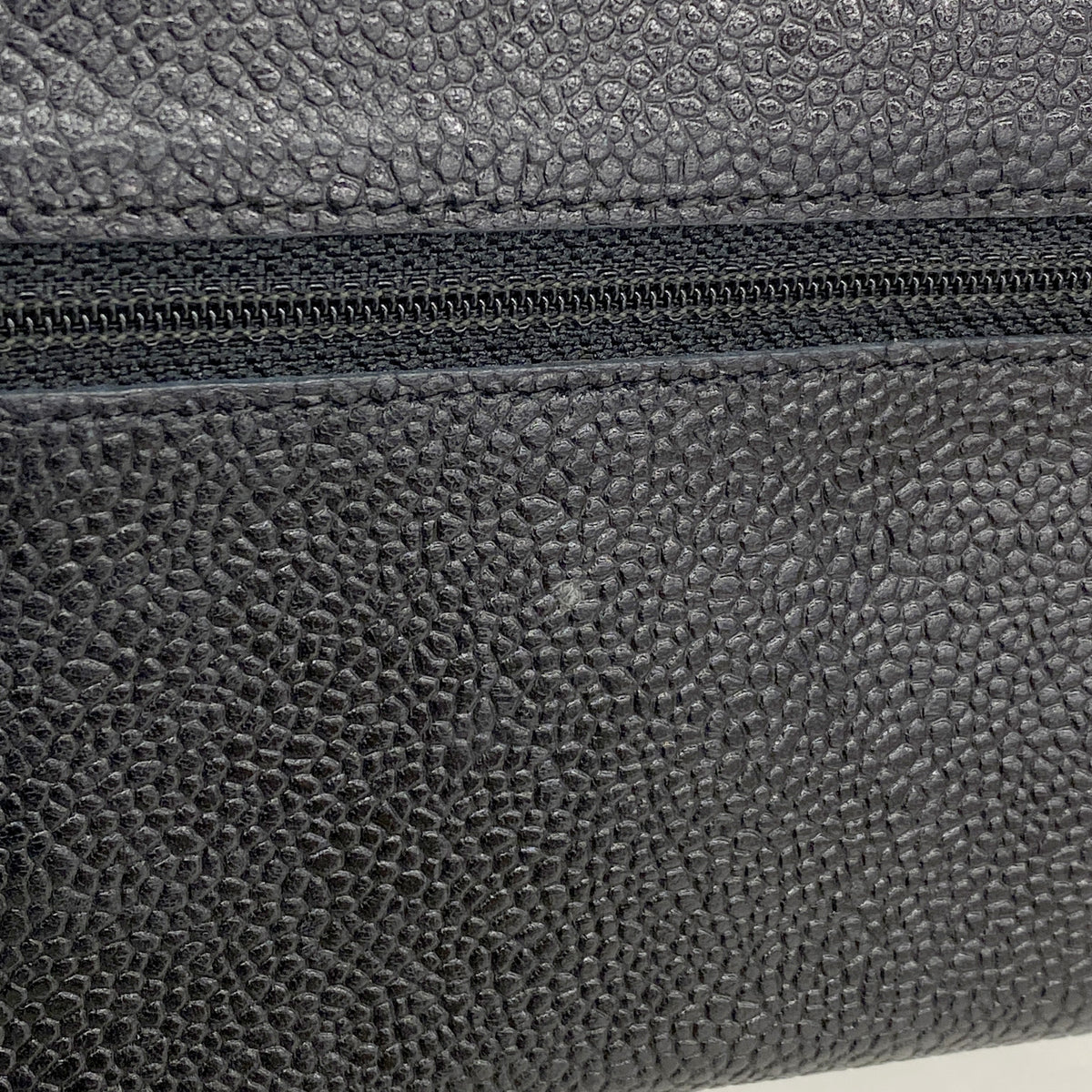 【6kd3420】シャネル 長財布 キャビアスキン ブラック ゴールド金具【中古】メンズ レディース ユニセックス