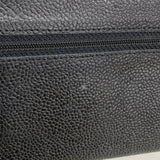 【6kd3420】シャネル 長財布 キャビアスキン ブラック ゴールド金具【中古】メンズ レディース ユニセックス