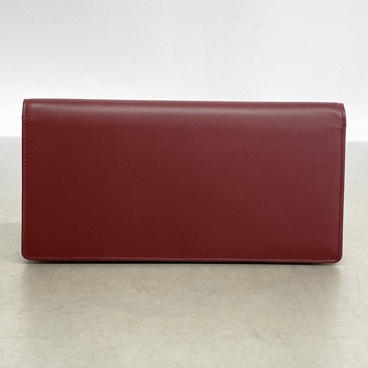 【6kd3421】カルティエ 長財布 マスト レザー ボルドー ゴールド金具【中古】レディース